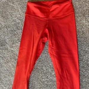 Lululemon Cropped Leggings - reversible w/ 2 logos